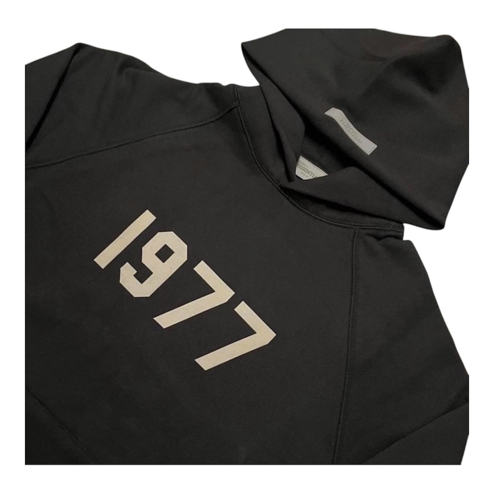 Fear Of God Essentials 1977 Hoodie Black - Picture 2 of 3
